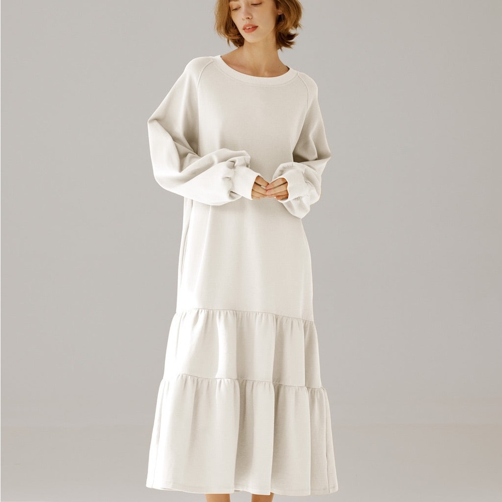 Nap Loungewear Tiered Dress, XL